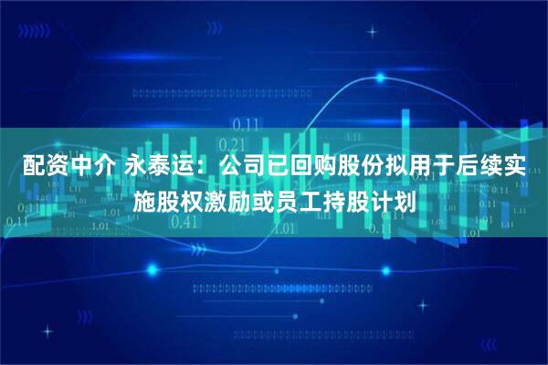 配资中介 永泰运：公司已回购股份拟用于后续实施股权激励或员工持股计划
